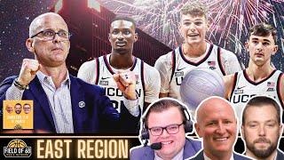 EAST REGION PREVIEW  2024 NCAA Tournament Bracket Breakdown  FIELD OF 68