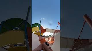 The Land Of Legends Kids Play Upside Down Waterslide #Shorts