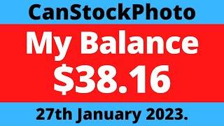 CanStockPhoto Balance $38.16