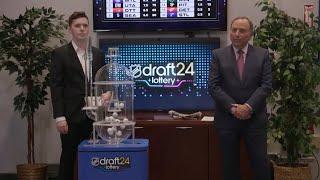 Gary Bettman conducts the 2024 NHL Draft Lottery