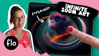 How To Make Infinite Zoom Art Tutorial on iPad