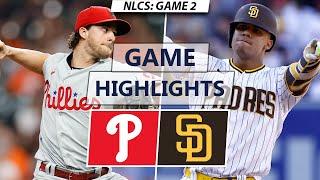 Philadelphia Phillies vs. San Diego Padres Highlights  NLCS Game 2