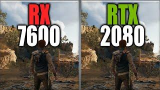 RX 7600 vs RTX 2080 Benchmarks - Tested 20 Games