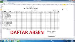 Cara Membuat Daftar Absen untuk 1 Bulan di Excel Panduan Lengkap