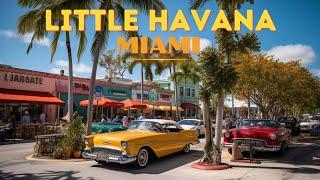 𝟒𝐊 MIAMI - Little Havana Miami - Calle 8 MIAMI Florida - CUBA in USA - Walking tour 4K