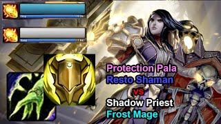 Protection Paladin + Restoration Shaman vs Shatter  2v2 WotLK arena