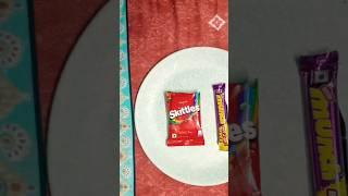 Skittles Gems Candy and Munch Wafer Chocolate Desinger Popsicle  #shorts #youtubeshorts