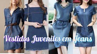 35 Modelos Juveniles de Vestidos Jeans