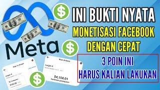 TERNYATA GAMPANG BANGET MONETISASI FACEBOOK MODE PROFESIONAL - PAKAI 3 POIN INI