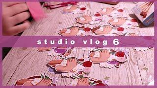 Studio Vlog #6  shrinkles new shop sticker sheets uni stress