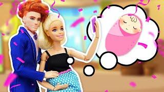 Neues Spielzeug Video für Kinder mit Barbie  Magisches Schloss. Die Gender-Reveal-Party.