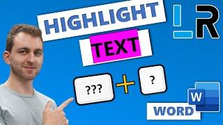 MS Word Highlight selected text using keyboard shortcut - 1 MINUTE