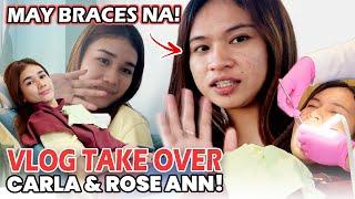 DENTAL CHECKUP AT BRACES NILA CARLA AT ROSEANN ANG GALING NA NILANG MAG-VLOG  Jacq Tapia