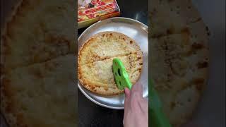 Pizza  cheese pizza  thin crust pizza  Amul cheese pizza  recipe  cheesy  review