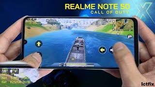 realme Note 50 Call of Duty Mobile Gaming test CODM  Unisoc Tiger T612 90Hz Display