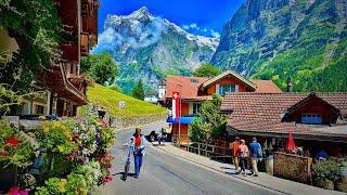 GRINDELWALD SwitzerlandMost Amazing Swiss Village In Summer  SWISS Valley