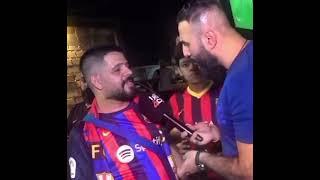 مشجع برشلوني كاد ان يخسر حياته بسبب برشلونة 