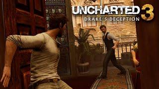 Nathan Drake Chases Talbot  Uncharted 3 Drakes Deception Remastered - Talbot Chase Scene