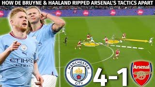 How De Bruyne & Haaland DESTROYED Arsenal’s Press  Man City vs Arsenal 4-1  Tactical Analysis