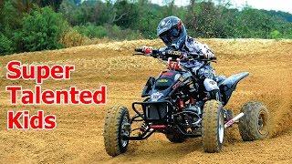 Super Talented Little Kids on Mini Quad ATV 2017