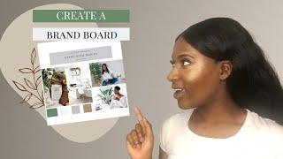 How to create a brand board for beginners 2022 with CANVA in MINUTES