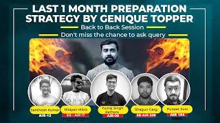 Back to Back Live Session with Genique Topper for GATE 2022 Aspirants