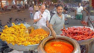 FOOD HEAVEN in INDIA Indian street food in Jaipur India  Best RAJASTHANI street food in India