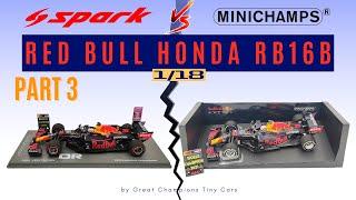 Spark vs Minichamps REVIEW Max Verstappen Red Bull RB16b F1 Abu Dhabi GP 2021 - PART 3