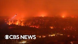 Californias Thompson Fire forces evacuations destroys homes