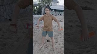 Hero Boy and Mean Duo At The Beach‼️  JJaiPan #Shorts