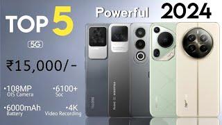 Top 5 Best 5G Phones Under 15000 in April 2024 - 5G  108MP OIS 4K 120Hz  5G Phone Under 15000