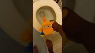 Orange Yoshi Pooping In The Toilet shorts