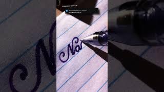 Nariman  Beautiful handwriting cursive  #art #writing #calligraphy #shorts