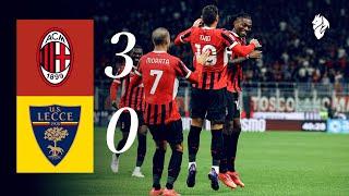 Morata Theo & Pulisic  3 Goals in 5 minutes  AC Milan 3-0 Lecce  Serie A Highlights