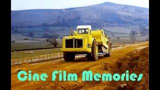 Building of the M5 between Weston-super-Mare & Burnham 1970s Amateur Cine Film Home Movie