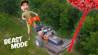 Using a BIG Brush Mower to Clear Land Do It Yourself