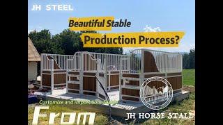 Luxury Horse Stable｜White color Horse stall  E-06  How to produce your dream horse stable?
