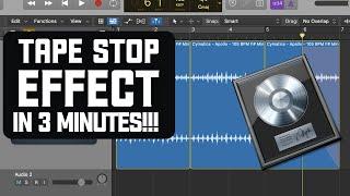 How to Create the Tape Stop or DJ Slow Down  Effect in Logic Pro X  IN JUST 3 MINUTES