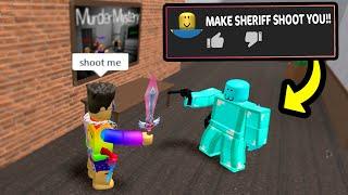 Roblox Murder Mystery 2 Funny Challenges #1