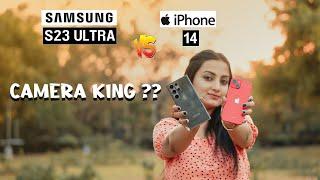 SAMSUNG GALAXY S23 ULTRA VS iPhone 14 CAMERA COMPARISON  WHICH ONE YOU CHOOSE ? CAMERA FEATURES