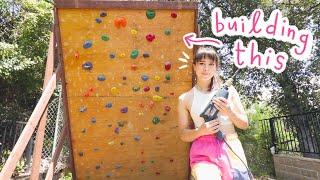 building an at-home climbing wall with no skills lol