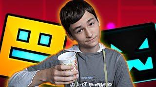 GEOMETRY DASH + SMOOTHIE CHALLENGE  КАКОЙ ВКУСНЫЙ КОКТЕЙЛЬ