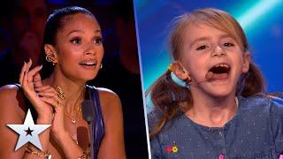 8-year-old Jessicas AMAZING ANIMAL IMPRESSIONS  Auditions  BGT 2022