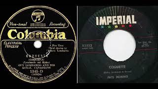 Guy Lombardo & His Royal Canadians - Coquette vs Fats Domino - Coquette