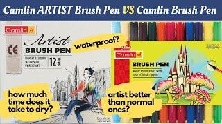 Camlin brush pen VS Camlin ARTIST brush pen