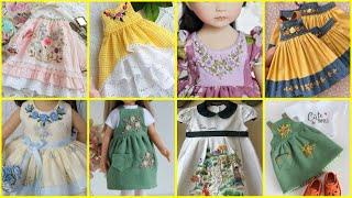 Latest hand embroidered baby frocks  hand embroidery designs for baby dresses