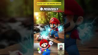 cute cat vs mario bros #cat #kucing #cute #kucinglucu #catlover #kitten #automobile