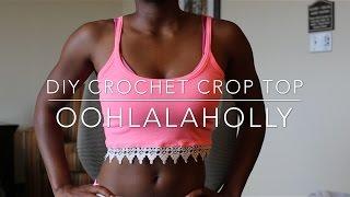 How to Make a CROCHET CROP TOP  Easy Beginner Sewing