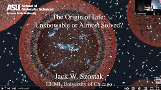 The Origin of Life Not as Hard as it Looks? Jack Szosta Spring 2023 Eyring Lecturer