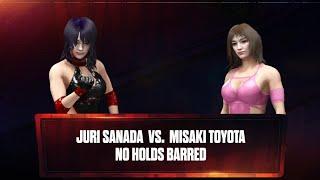 せかつよ ver. WWE 2K24 真田 朱里 vs 豊田 美咲 Juri Sanada vs Misaki Toyota No Holds Barred Iron Girl Match